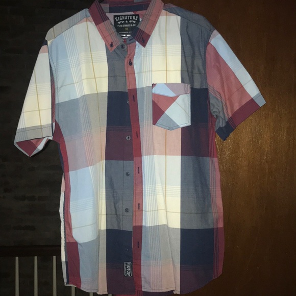 Signature by Levi Strauss Other - Men’s short sleeve button down
